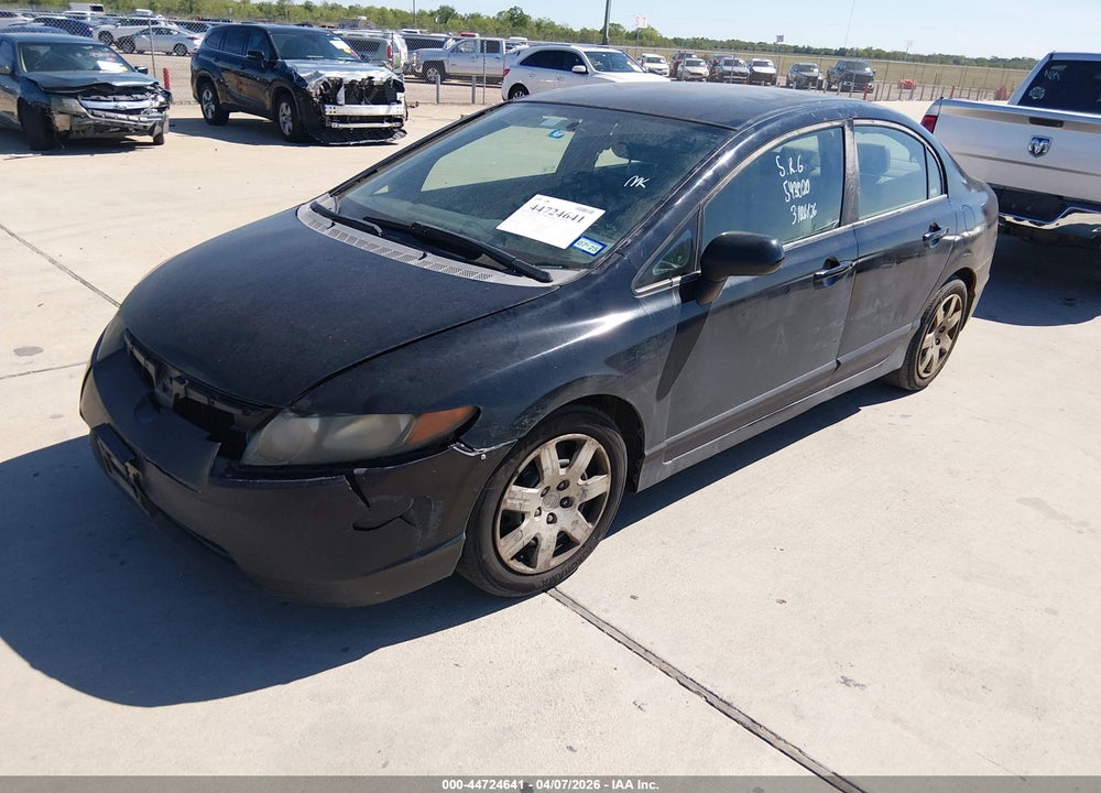 2007 HONDA CIVIC LX VIN: 2HGFA16597H511620