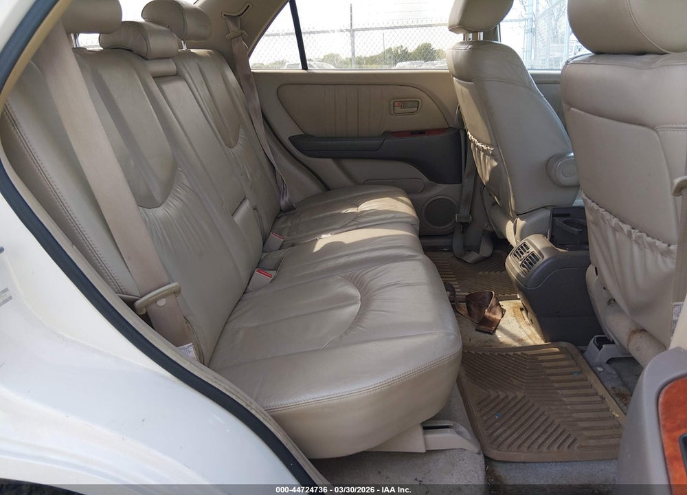 2000 LEXUS RX 300 VIN: JT6GF10U9Y0075580
