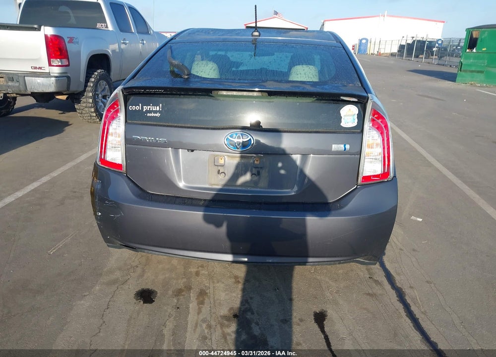 2013 TOYOTA PRIUS THREE VIN: JTDKN3DU7D1701711