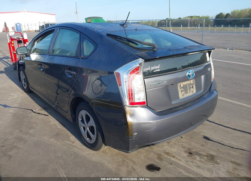 2013 TOYOTA PRIUS THREE VIN: JTDKN3DU7D1701711