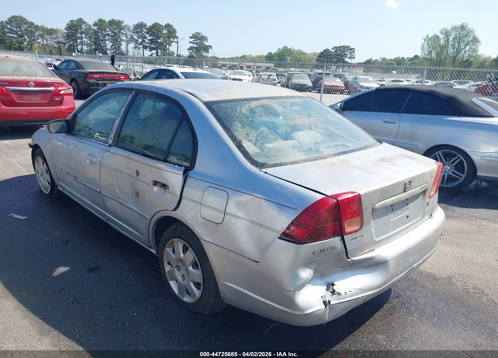 2001 HONDA CIVIC EX VIN: 2HGES26771H600741