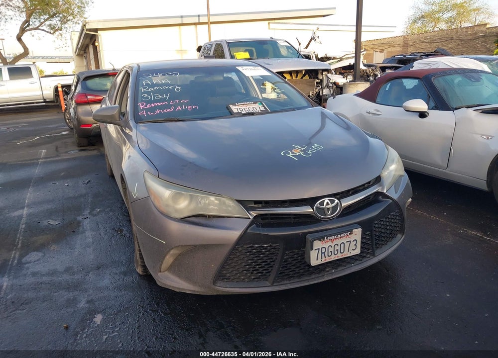 2016 TOYOTA CAMRY SE VIN: 4T1BF1FK2GU121018