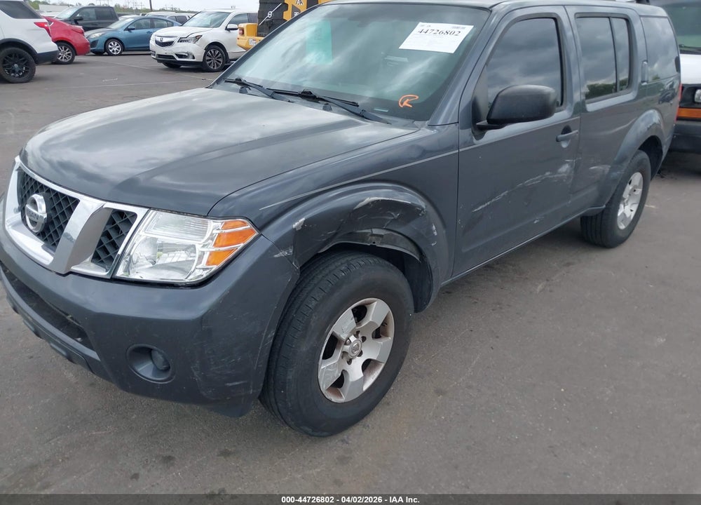 2011 NISSAN PATHFINDER S VIN: 5N1AR1NN1BC620504