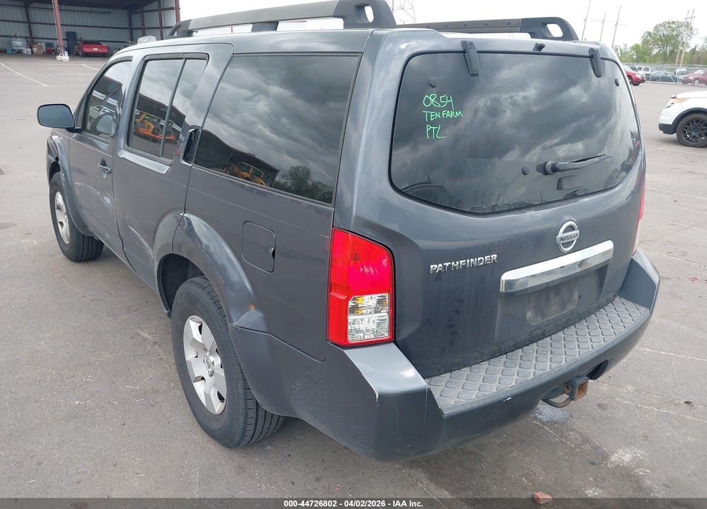 2011 NISSAN PATHFINDER S VIN: 5N1AR1NN1BC620504