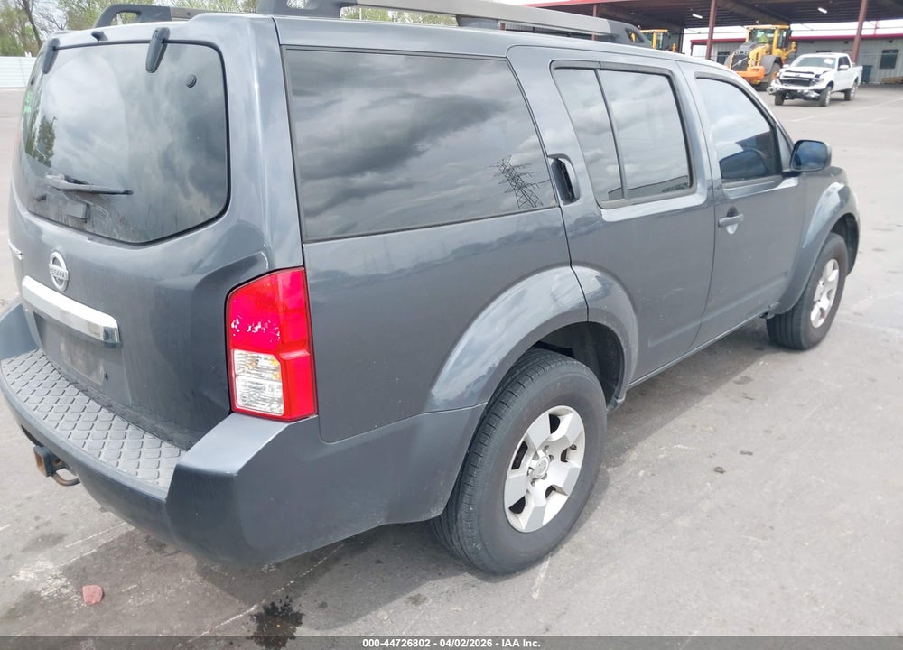 2011 NISSAN PATHFINDER S VIN: 5N1AR1NN1BC620504