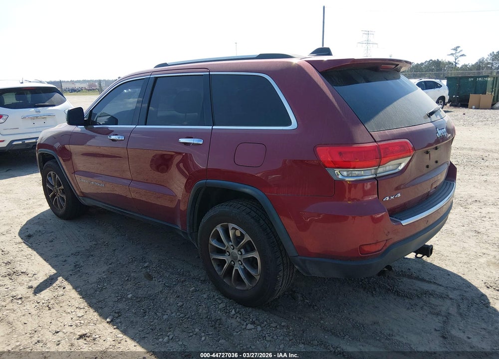 2015 JEEP GRAND CHEROKEE LIMITED VIN: 1C4RJFBG8FC216123