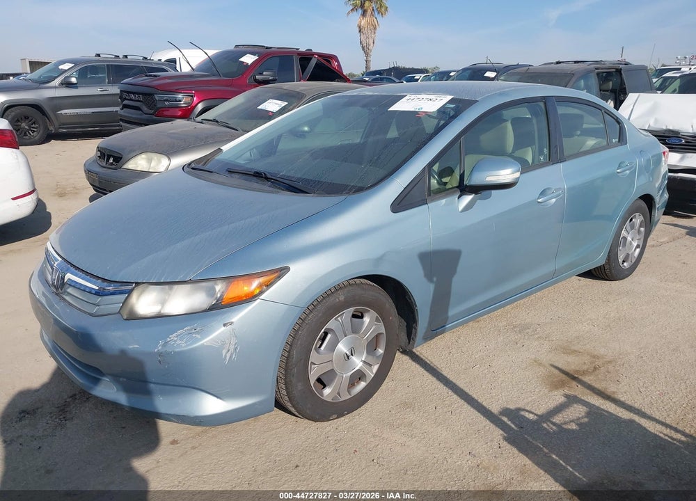 2012 HONDA CIVIC HYBRID VIN: JHMFB4F34CS007554