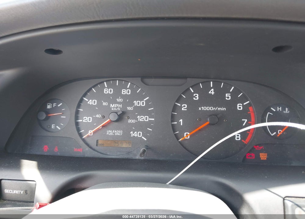 2000 NISSAN ALTIMA GLE/GXE/SE/XE VIN: 1N4DL01D9YC212891