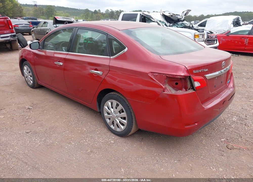 2013 NISSAN SENTRA S VIN: 3N1AB7AP6DL693008