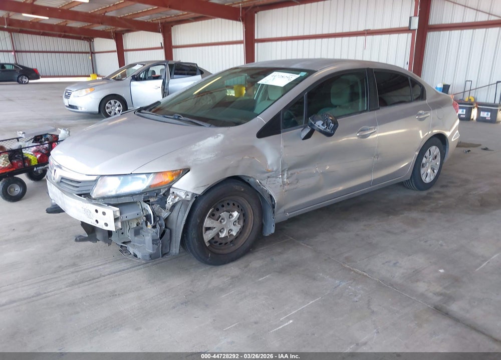 2012 HONDA CIVIC LX VIN: 2HGFB2F59CH590235