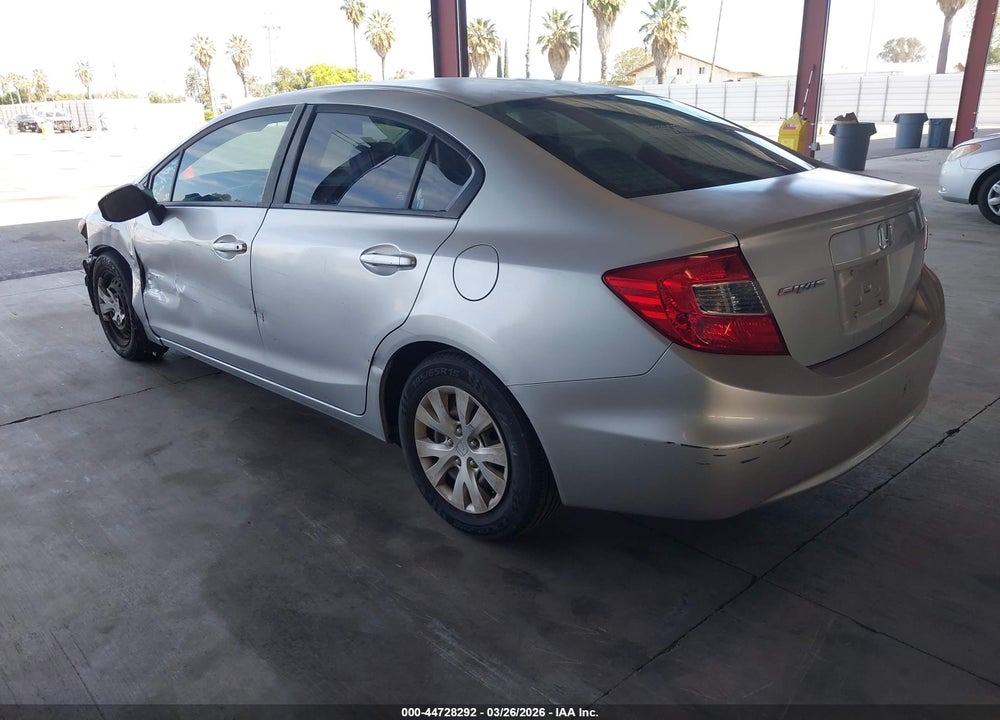 2012 HONDA CIVIC LX VIN: 2HGFB2F59CH590235