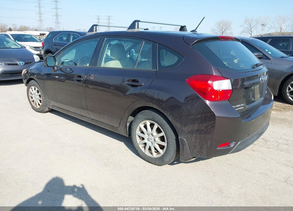 2012 SUBARU IMPREZA 2.0I VIN: JF1GPAA69CH212538