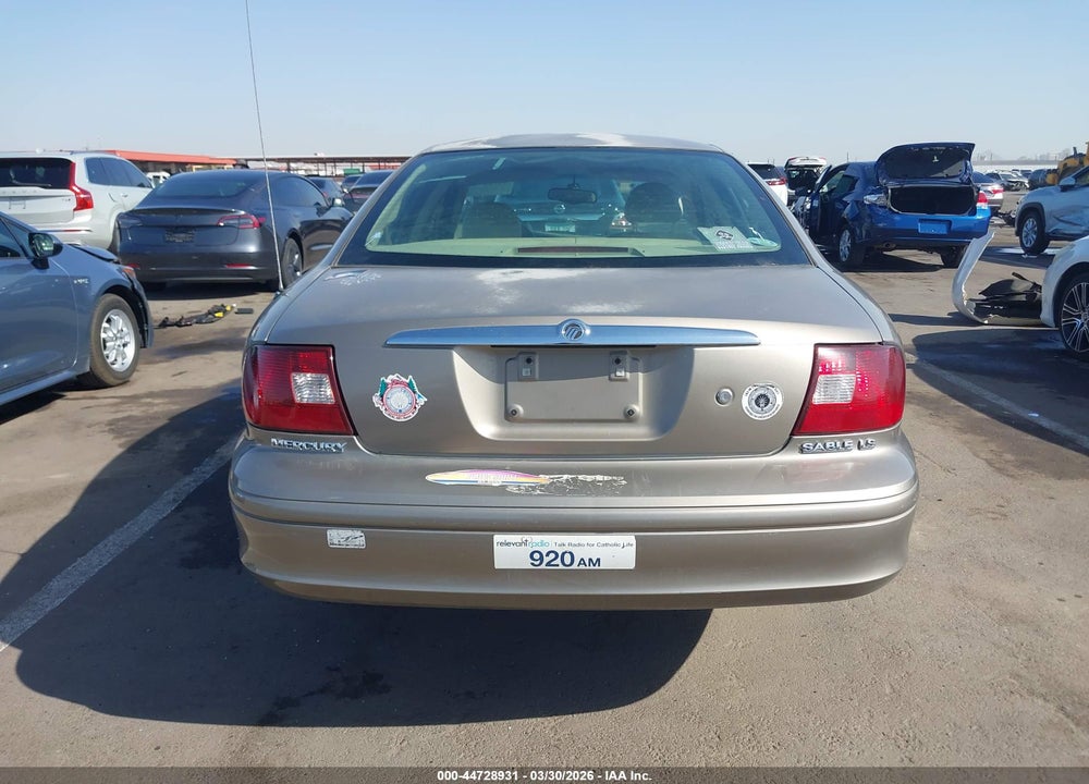 2002 MERCURY SABLE LS PREMIUM VIN: 1MEFM55S12G604106