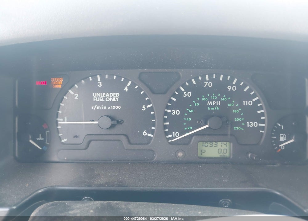 1999 LAND ROVER DISCOVERY SERIES II VIN: SALTY1247XA204996