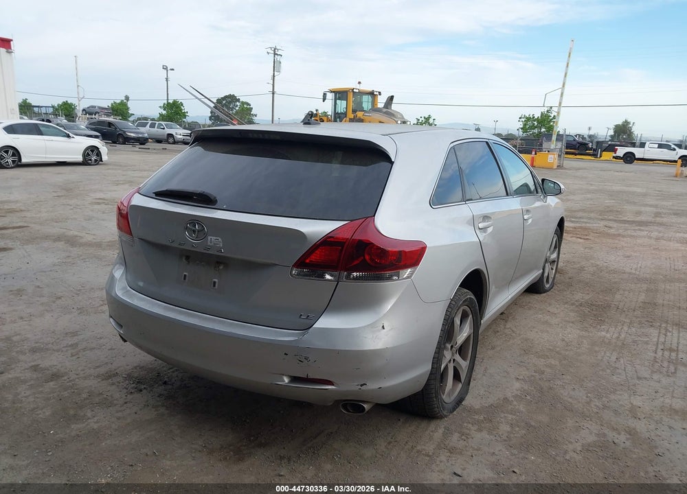 2013 TOYOTA VENZA LE V6 VIN: 4T3ZK3BB2DU059201