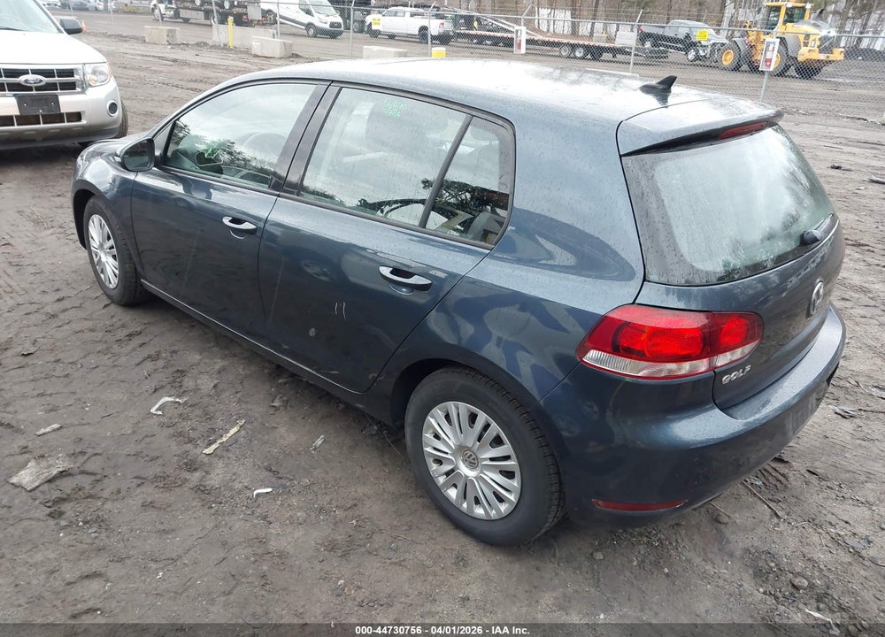 2012 VOLKSWAGEN GOLF 2.5L 4-DOOR VIN: WVWDB7AJ6CW249058