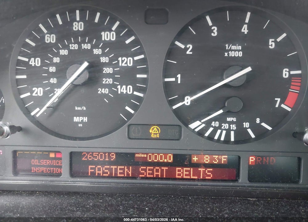2004 BMW X5 3.0I VIN: 5UXFA13524LU31981
