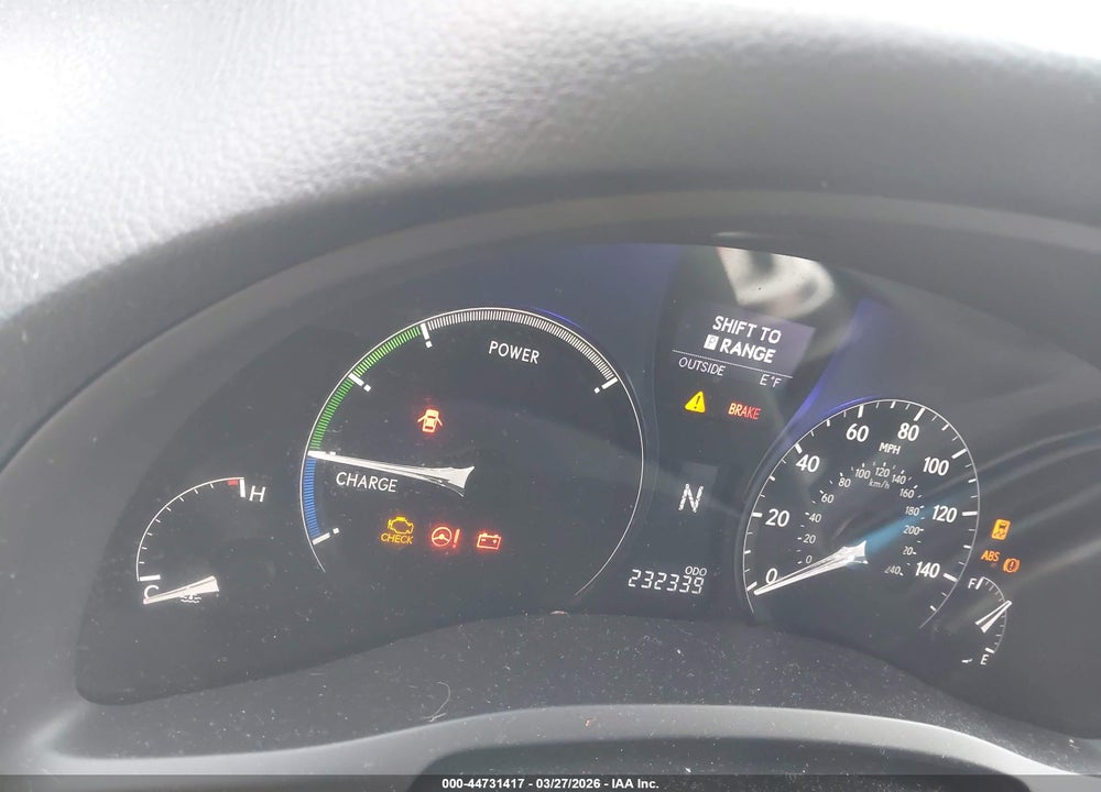 2012 LEXUS RX 450H VIN: JTJBC1BA3C2427691