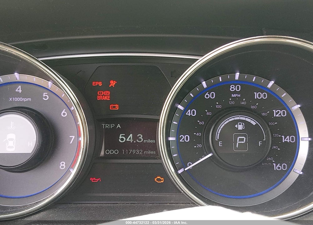 2011 HYUNDAI SONATA GLS VIN: 5NPEB4AC3BH253335