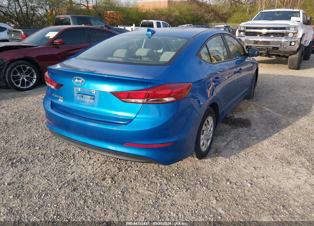 2017 HYUNDAI ELANTRA SE VIN: 5NPD74LF3HH209140