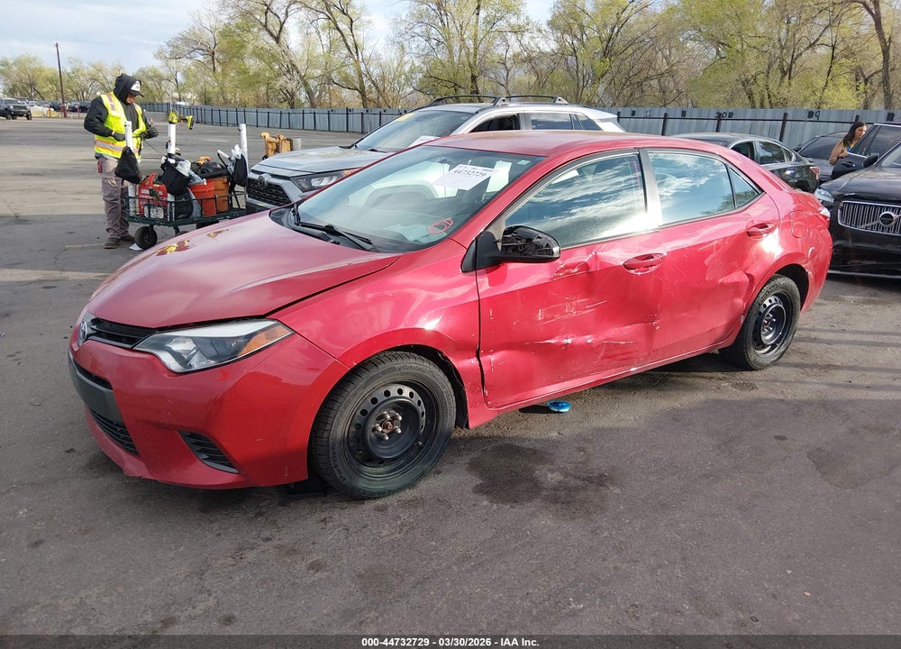 2015 TOYOTA COROLLA LE VIN: 2T1BURHE9FC275785