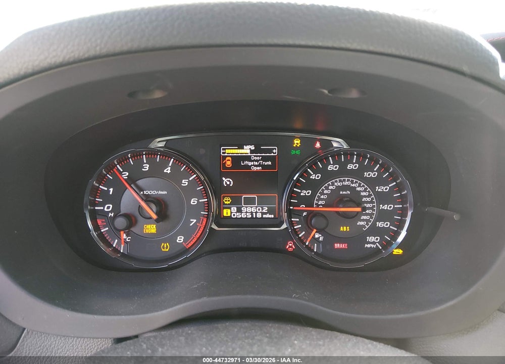 2020 SUBARU WRX VIN: JF1VA1A62L9805970