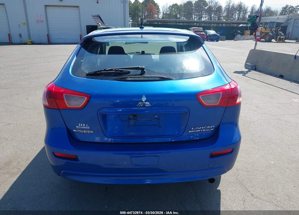 2011 MITSUBISHI LANCER SPORTBACK ES VIN: JA32X2HUXBU028809