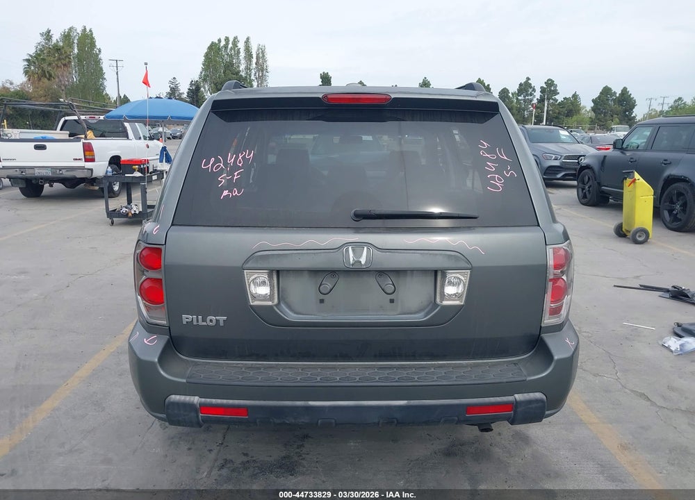 2007 HONDA PILOT EX-L VIN: 5FNYF28537B037259