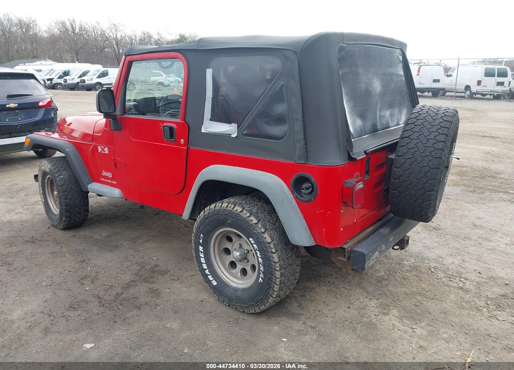 2004 JEEP WRANGLER X VIN: 1J4FA39S24P747510