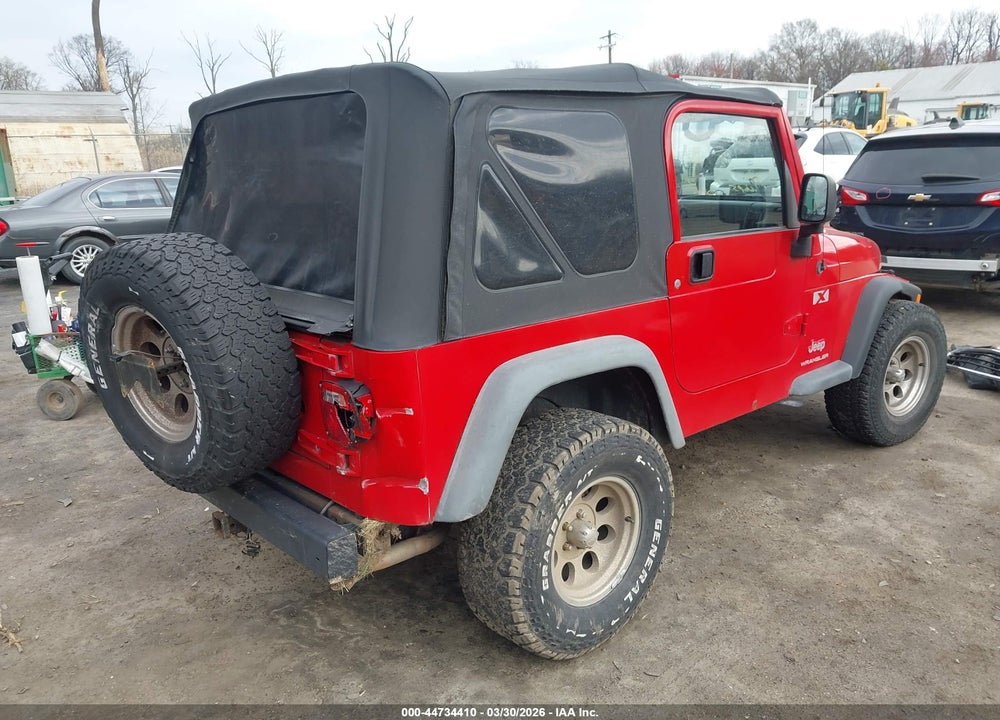 2004 JEEP WRANGLER X VIN: 1J4FA39S24P747510