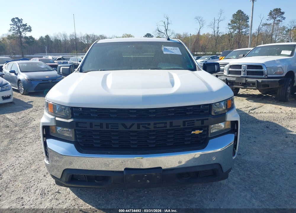 2021 CHEVROLET SILVERADO 1500 2WD  STANDARD BED WT VIN: 1GCRWAEF7MZ345908