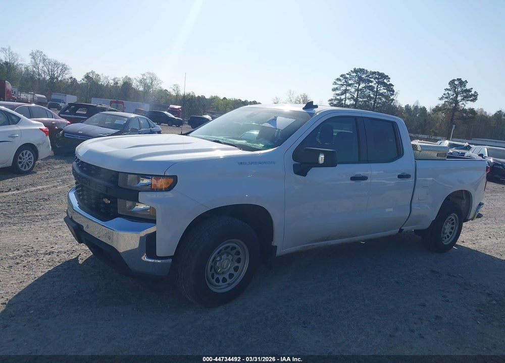 2021 CHEVROLET SILVERADO 1500 2WD  STANDARD BED WT VIN: 1GCRWAEF7MZ345908