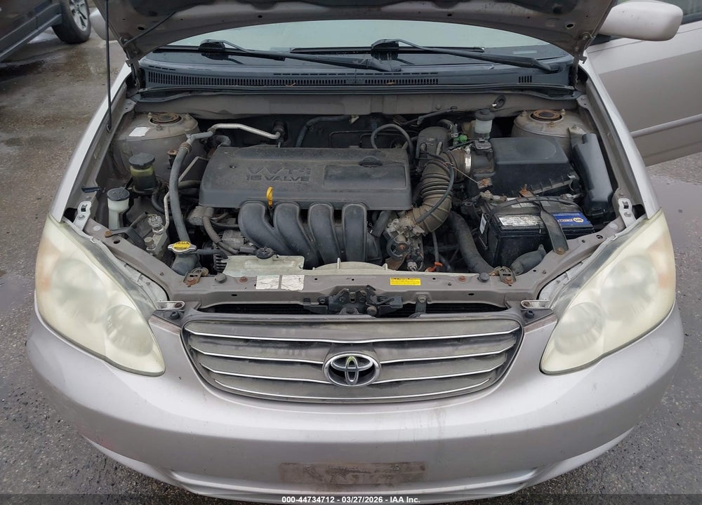 2003 TOYOTA COROLLA LE VIN: 2T1BR32E73C084370