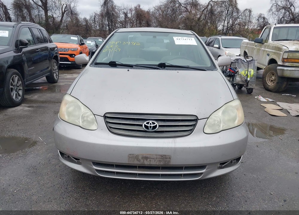 2003 TOYOTA COROLLA LE VIN: 2T1BR32E73C084370
