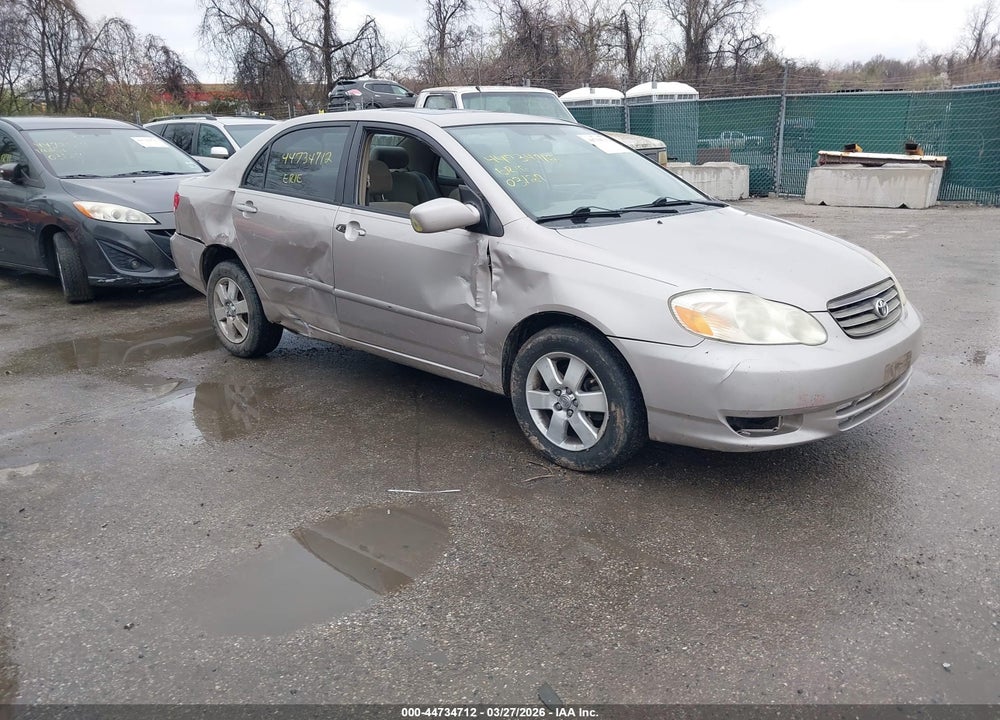 2003 TOYOTA COROLLA LE VIN: 2T1BR32E73C084370