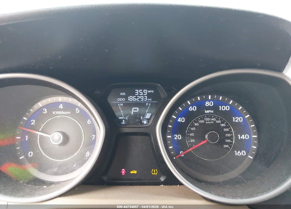 2012 HYUNDAI ELANTRA LIMITED (ULSAN PLANT) VIN: KMHDH4AE5CU304526
