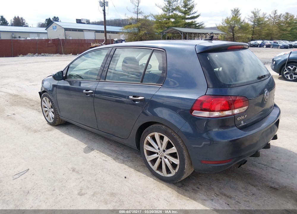 2012 VOLKSWAGEN GOLF TDI 4-DOOR VIN: WVWNM7AJXCW205370
