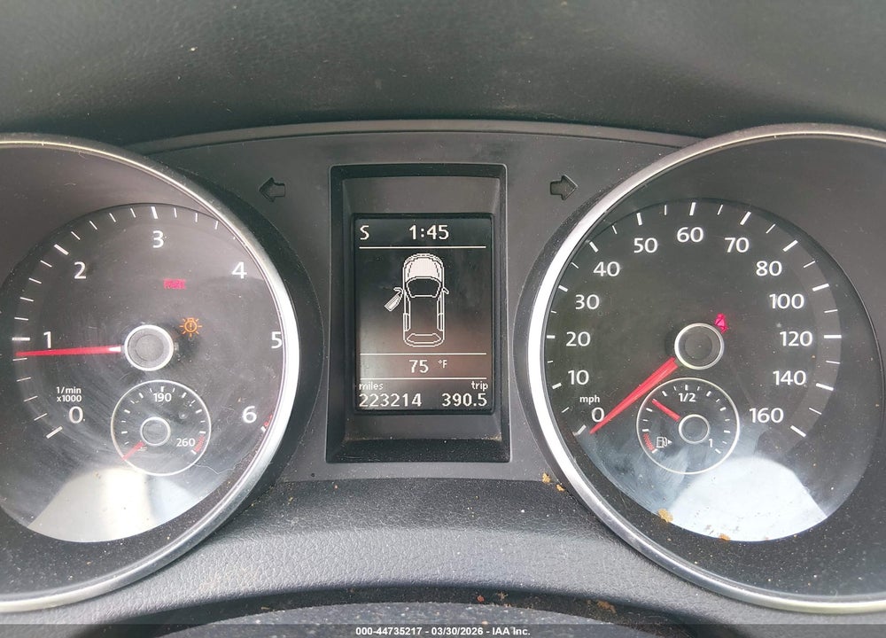 2012 VOLKSWAGEN GOLF TDI 4-DOOR VIN: WVWNM7AJXCW205370