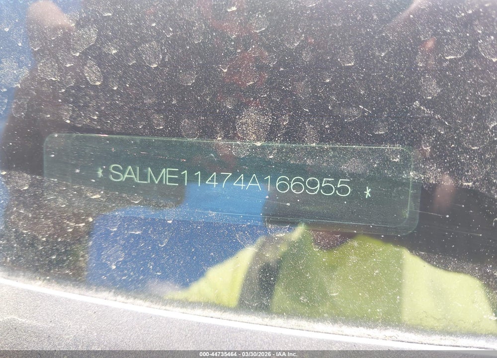 2004 LAND ROVER RANGE ROVER HSE VIN: SALME11474A166955