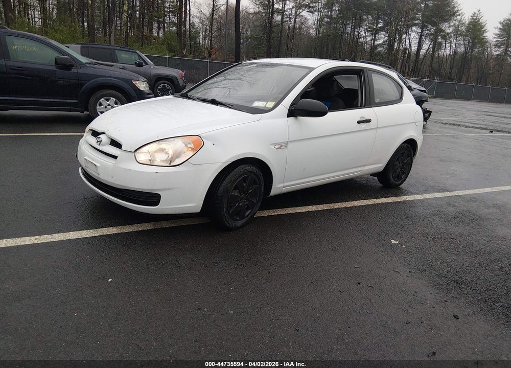 2008 HYUNDAI ACCENT GS VIN: KMHCM36C48U070542