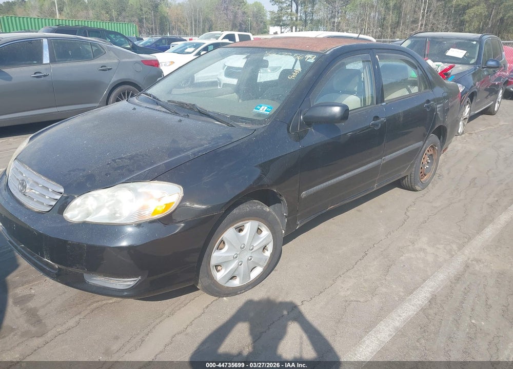 2003 TOYOTA COROLLA CE VIN: 2T1BR32E43C029374