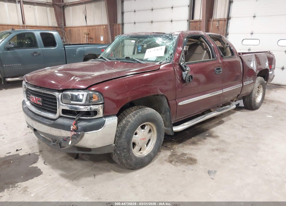 2002 GMC SIERRA 1500 SLE VIN: 2GTEK19TX21373122