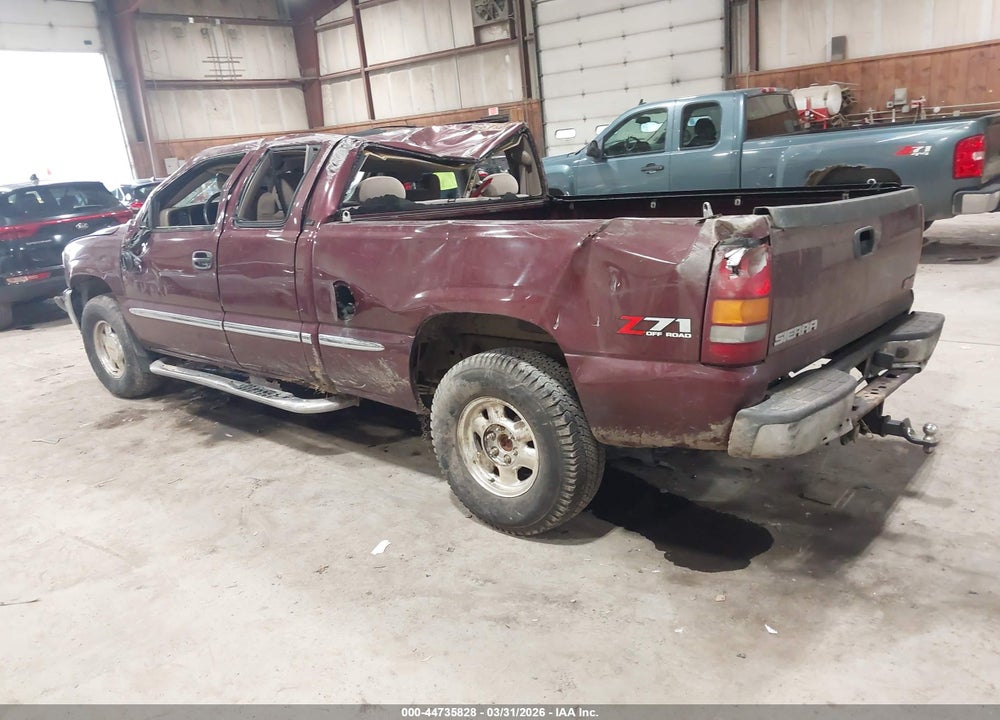 2002 GMC SIERRA 1500 SLE VIN: 2GTEK19TX21373122