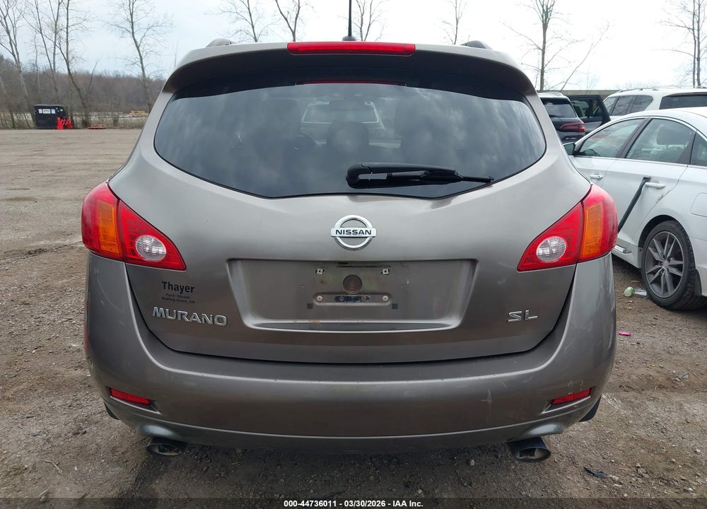 2009 NISSAN MURANO SL VIN: JN8AZ18U39W014268