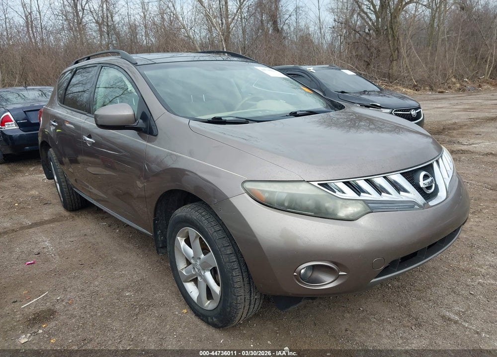 2009 NISSAN MURANO SL VIN: JN8AZ18U39W014268