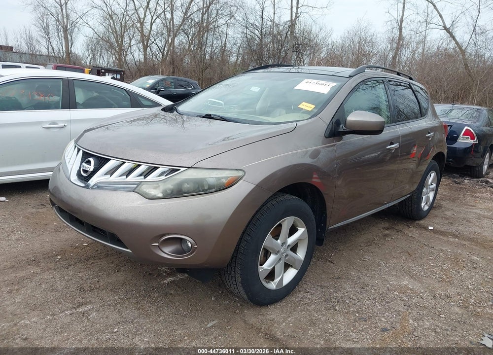 2009 NISSAN MURANO SL VIN: JN8AZ18U39W014268