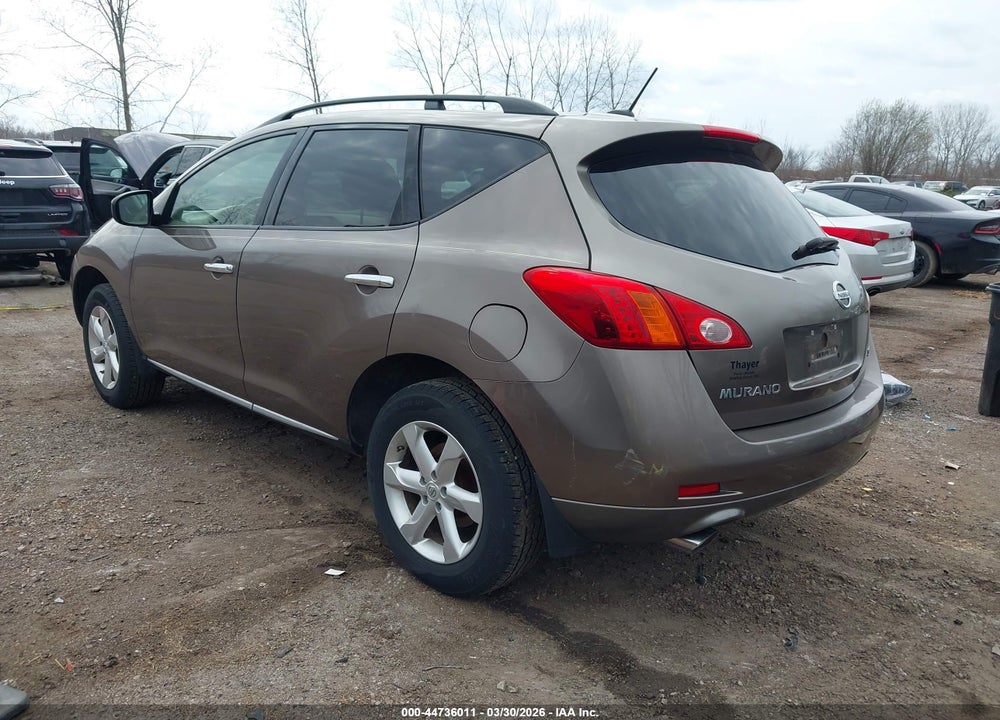 2009 NISSAN MURANO SL VIN: JN8AZ18U39W014268