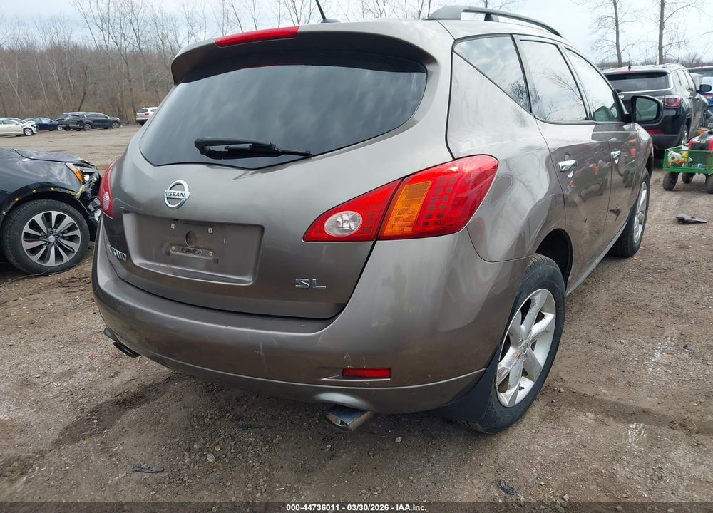 2009 NISSAN MURANO SL VIN: JN8AZ18U39W014268