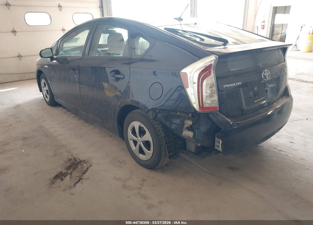 2013 TOYOTA PRIUS THREE VIN: JTDKN3DU2D1618350