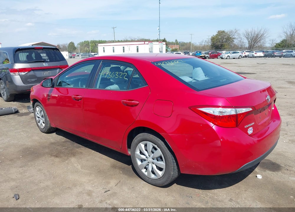 2016 TOYOTA COROLLA LE VIN: 2T1BURHE5GC535388